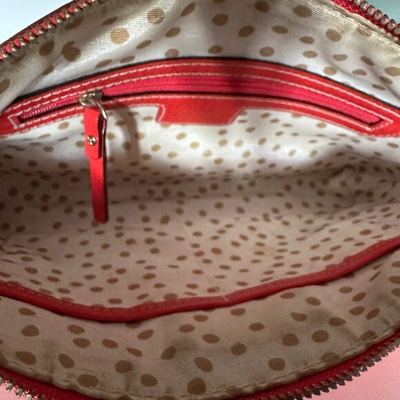 Kate Spade Red Pebbled Leather Mini Chain Shoulder Bag - Picture 3 of 4